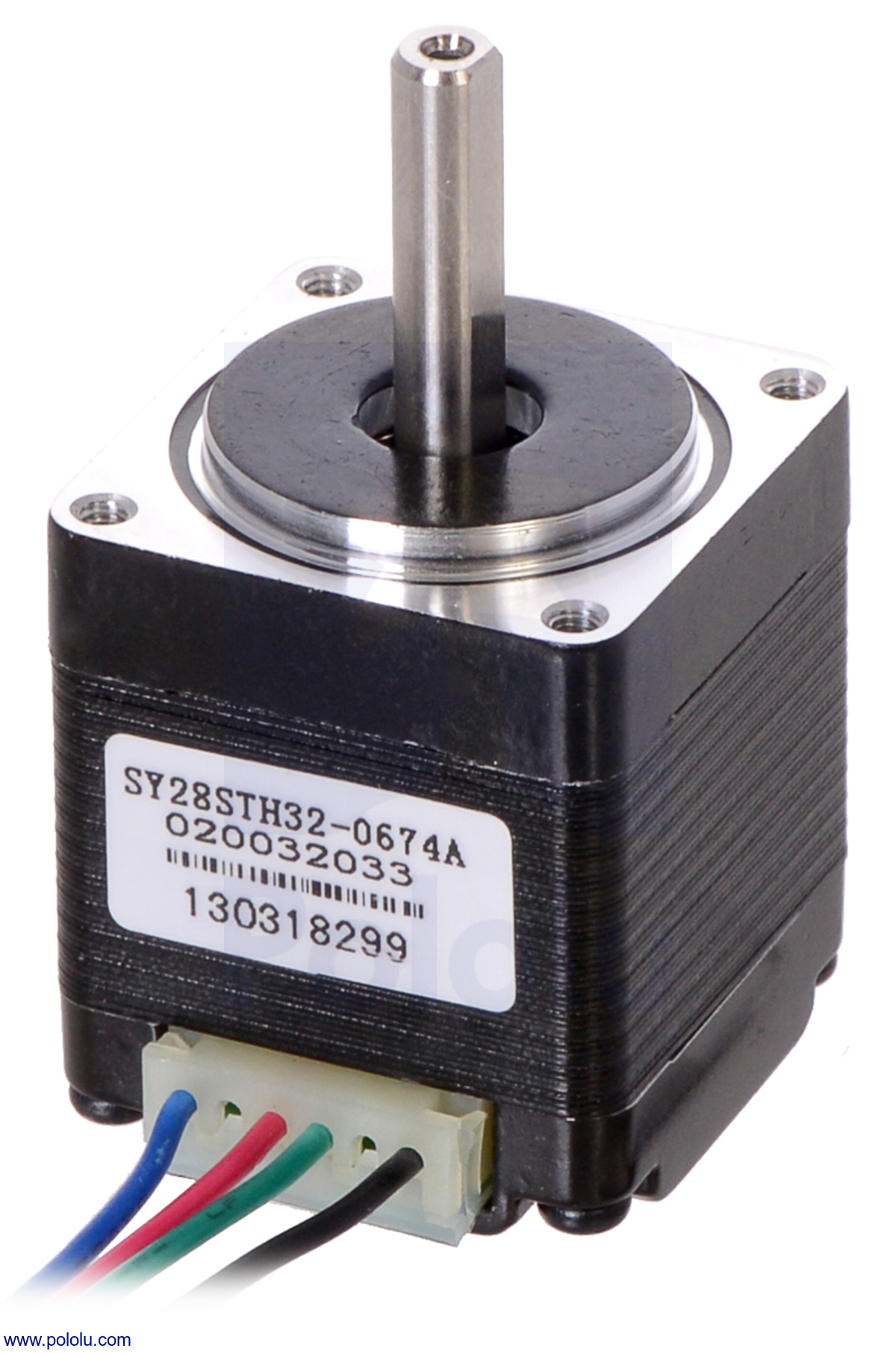 Pololu - Stepper Motor: Bipolar, 200 Steps/Rev, 28×32mm, 3.8V, 0.67 A/Phase