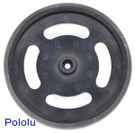 2-5/8" Plastic Black Wheel Futaba Servo Hub