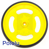 2-5/8" Plastic Yellow Wheel Futaba Servo Hub
