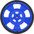Solarbotics SW-LB蓝色伺服轮与编码器条纹，硅胶轮胎gydF4y2Ba