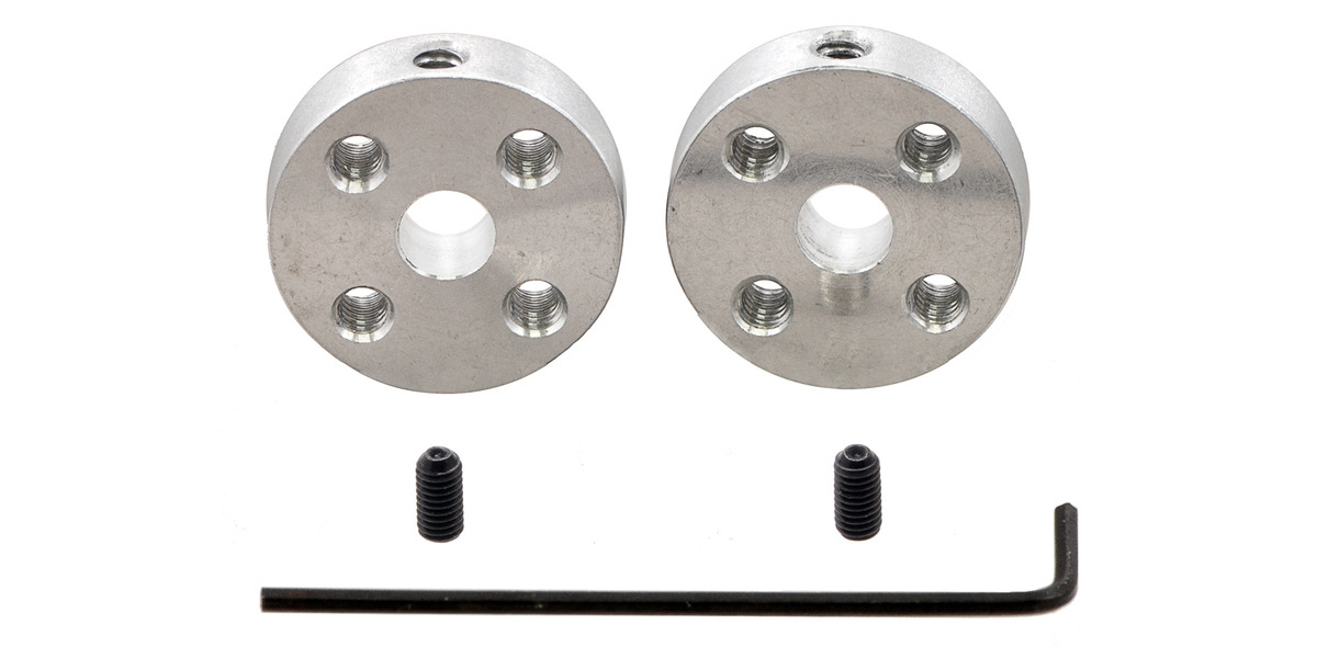 Pololu Universal Aluminum Mounting Hub for 5mm Shaft, #4-40 Holes (2-Pack)