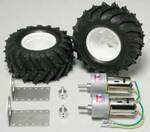 Tamiya 72102 Gear Head Motor + Pin Spike Tire Set