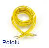 Wires with Pre-Crimped Terminals 5-Pack F-F 36" Yellow