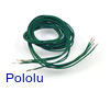 Wires with Pre-Crimped Terminals 5-Pack F-F 36" Green