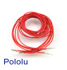 Wires with Pre-Crimped Terminals 5-Pack M-F 36" Red