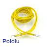 Wires with Pre-Crimped Terminals 5-Pack M-F 36" Yellow