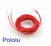 Wires with Pre-Crimped Terminals 2-Pack M-F 60" Red