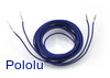 Wires with Pre-Crimped Terminals 2-Pack M-F 60" Blue