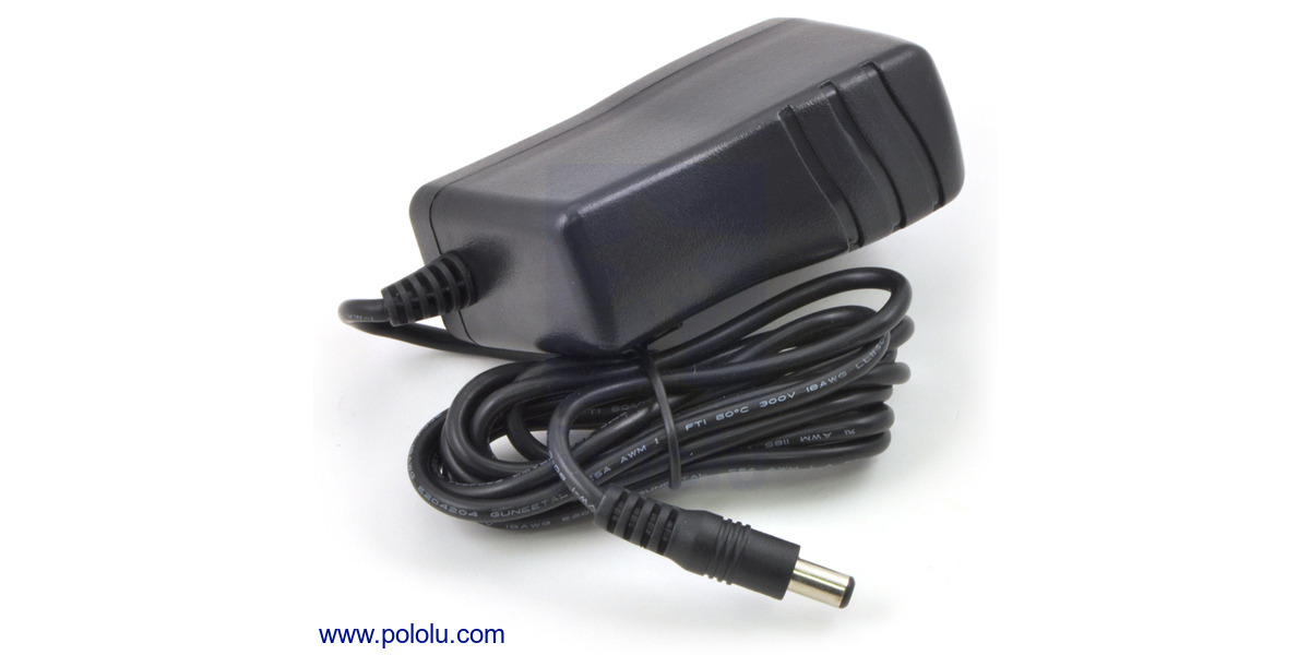 Pololu Wall Power Adapter 5vdc 3a 5 5×2 1mm Barrel Jack Center Positive