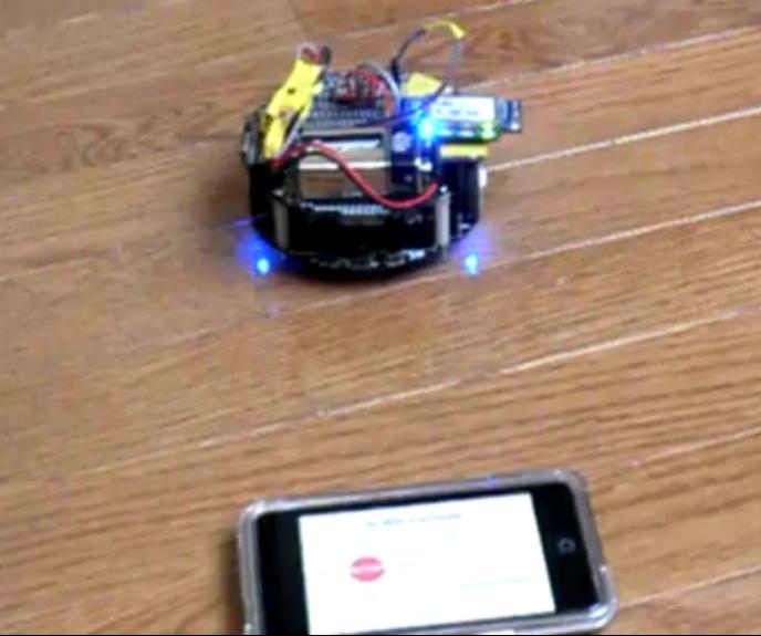 Pololu iPhonecontrolled 3pi Robot.