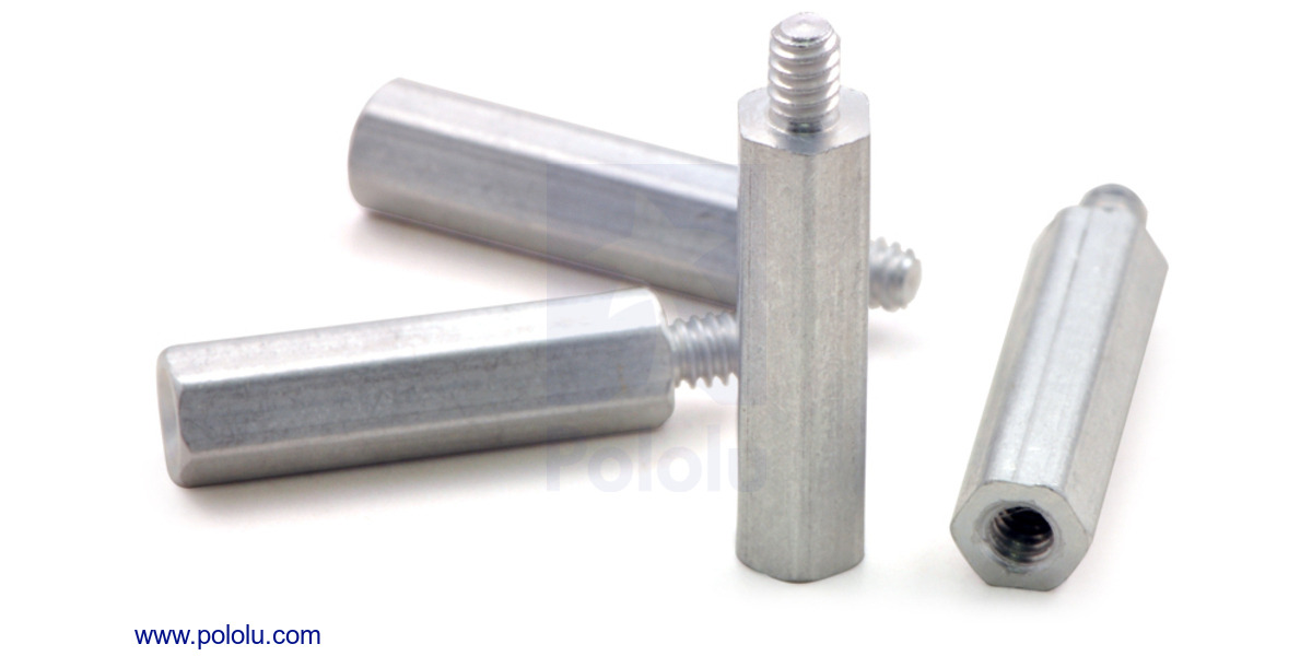 Pololu Aluminum Standoff 3/4" Length, 440 Thread, MF (4Pack)