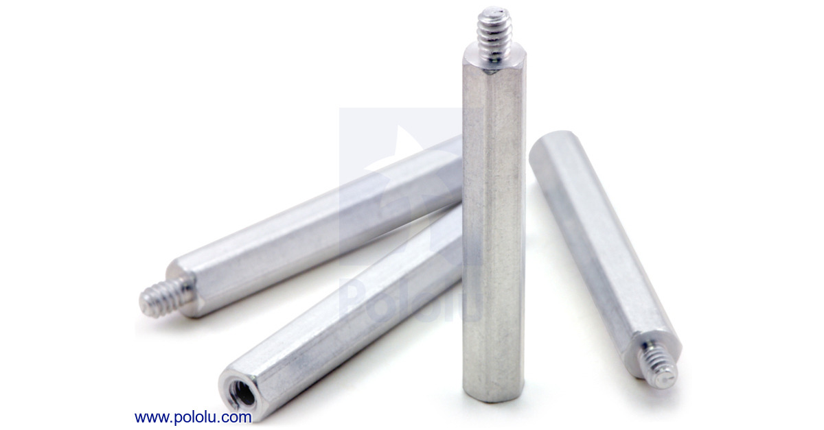 Unicorp 4-40 Stainless Steel Standoff – 1/4" Hex, M-F, 1" Length, 18-8 – Pack Of 10