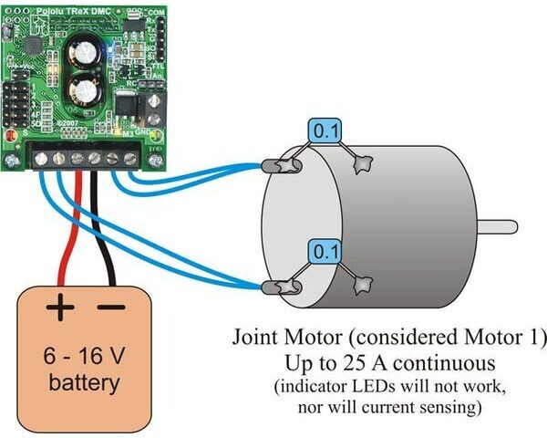 Pololu - 3.a. Motor and Power Connections