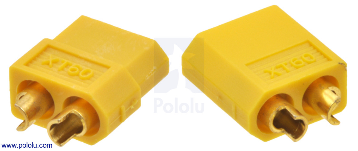 Pololu - XT60 Connector Male-Female Pair, Black