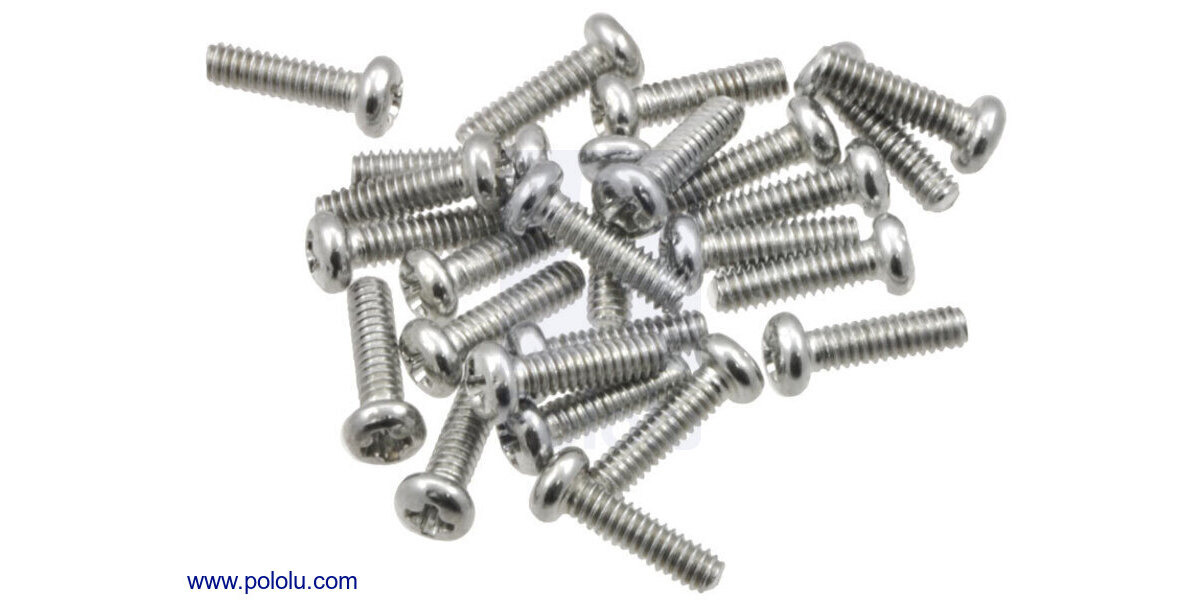 Pololu - Machine Screw: #4-40, 3/8″ Length, Phillips (25-pack)