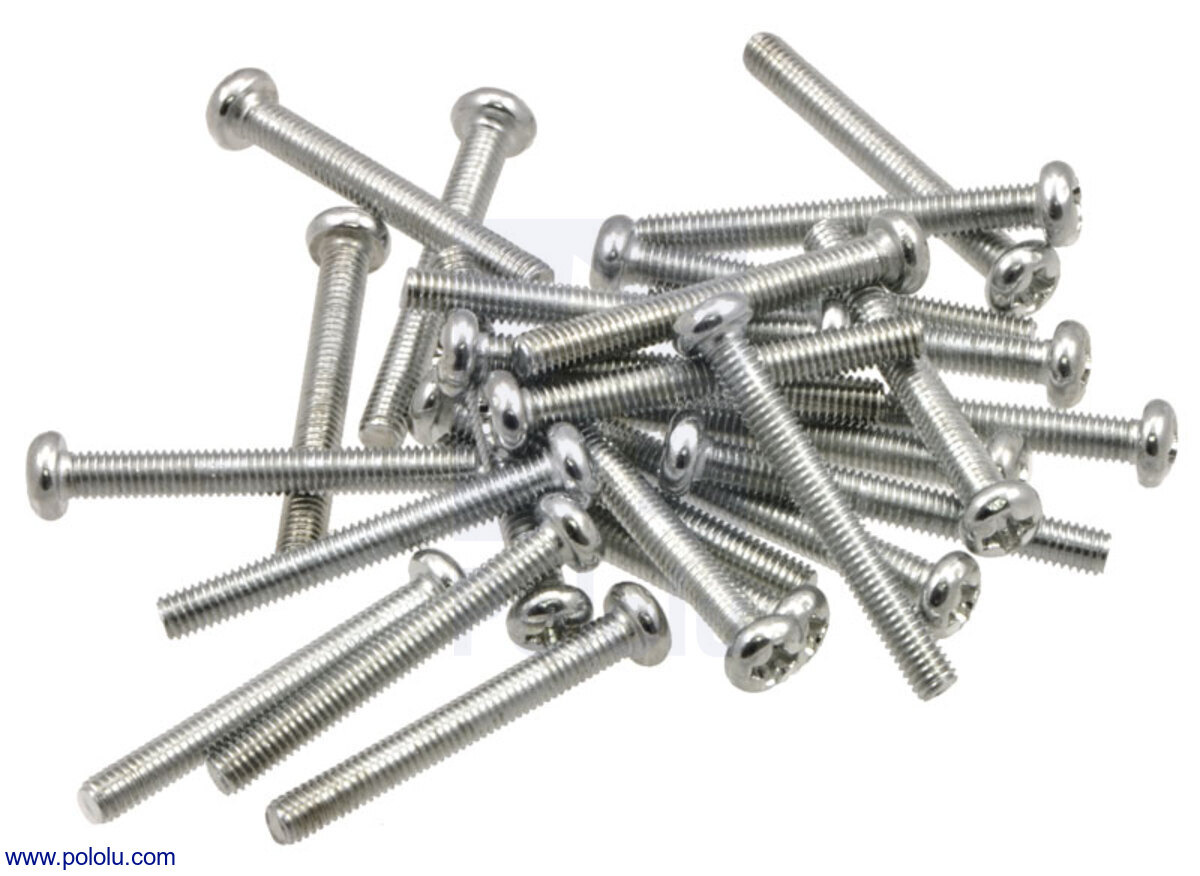 Details about   M3 x 25mm 304 Stainless Steel Phillips Pan Head Screws Nuts w Washers 40 Sets 