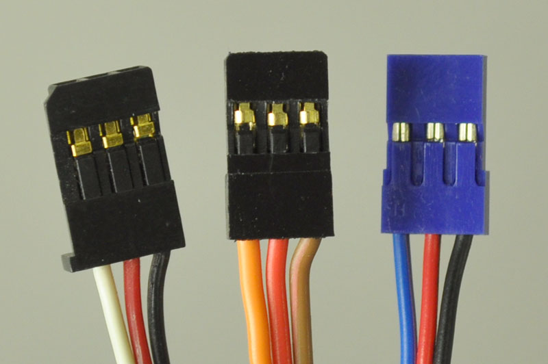 RC Receiver Servo Large LED standard & micro servo Switch JR type Lead Plug 