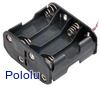 8-AA Battery Holder, Back-to-Back