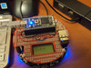 Home-made m3pi robot controlled by Bluetooth keyboard