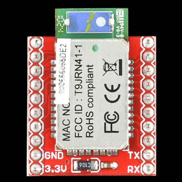 Pololu - RN-41 Bluetooth module carrier, top view.