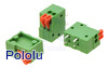 Screwless Terminal Block: 2-Pin, 0.1″ Pitch, Side Entry (3-Pack)