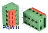 Screwless Terminal Block: 4-Pin, 0.2" Pitch, Side Entry (2-Pack)