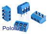 Screw Terminal Block: 3-Pin, 5 mm Pitch, Side Entry (4-Pack)