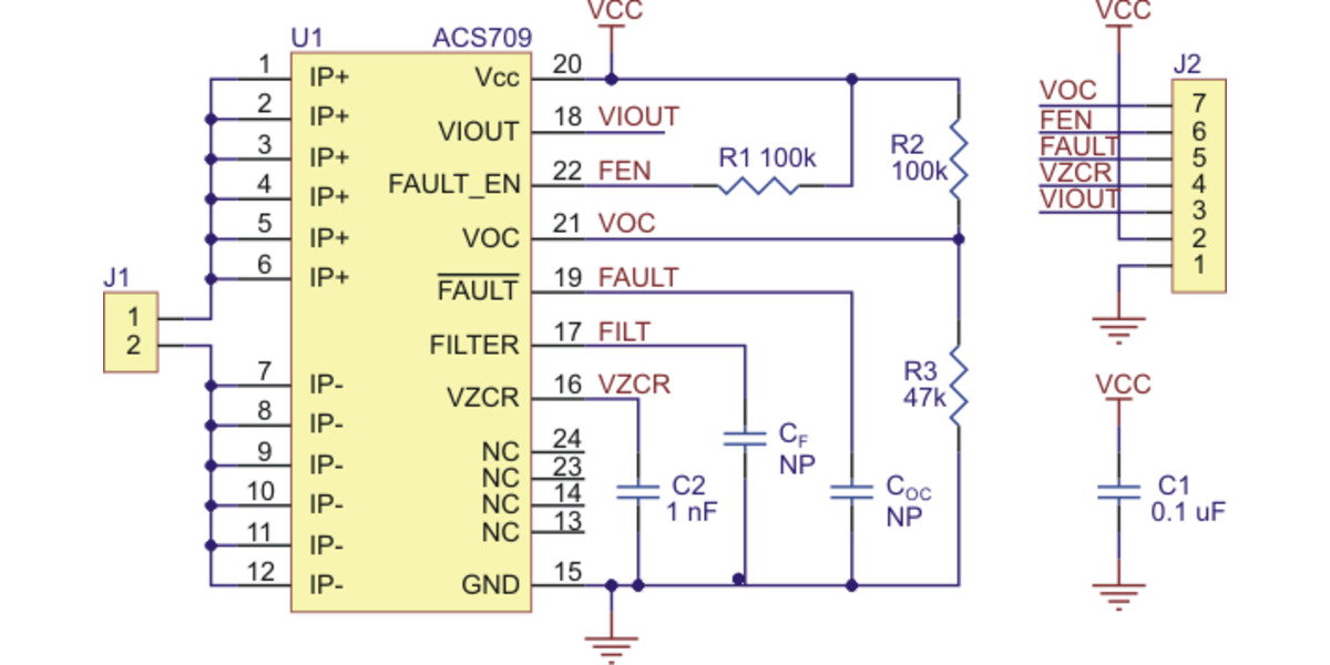 Acs713 схема включения