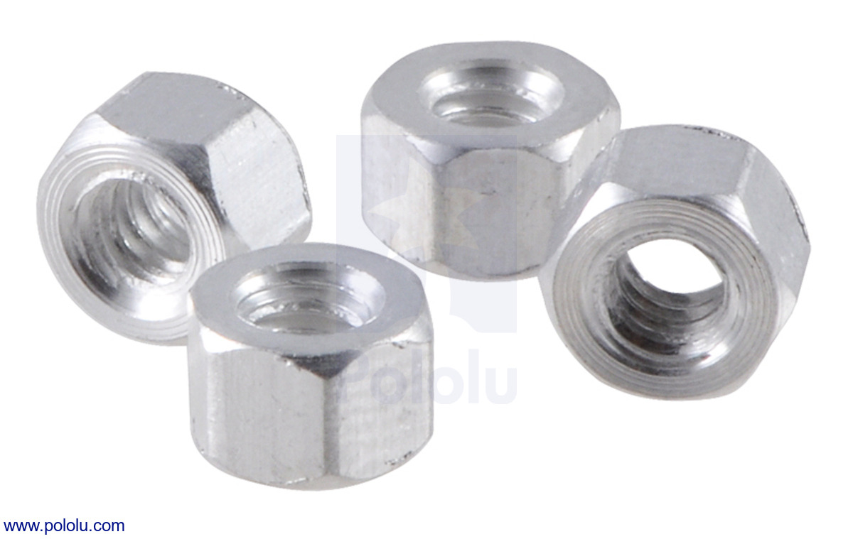 4-40 Thread Size 7/8 Length Small Parts 141404HFA Aluminum Female Threaded Hex Standoff Pack of 25 1/4 Hex Size