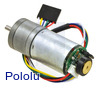 9.7:1 Metal Gearmotor 25Dx60L mm HP 6V with 48 CPR Encoder (No End Cap)