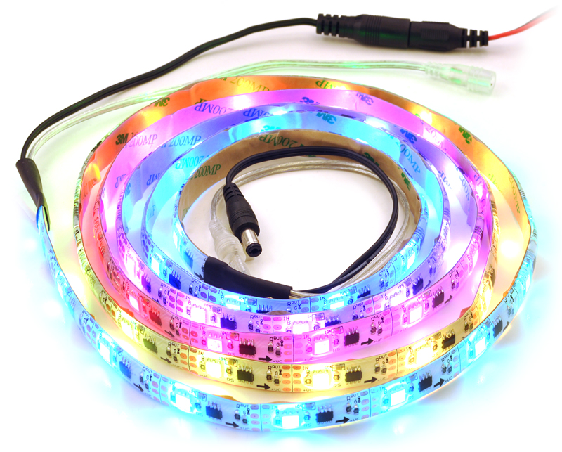 Raar vervorming Parameters Pololu - Addressable RGB 60-LED Strip, 5V, 2m, (Low-Speed TM1804)