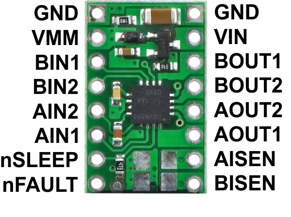 DRV8833 Motor Driver Board Module Small Size High-performance Arduino Pi 