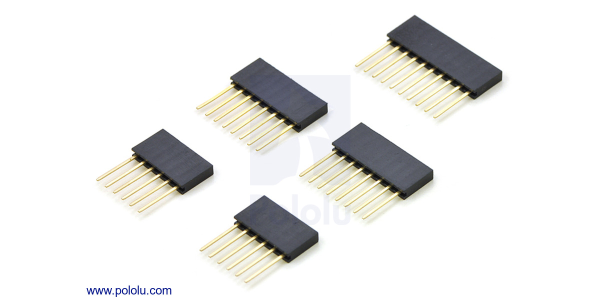 x2 - UNO R3 6 Pin Male Female Long Pin 8 10 Arduino Stackable Header Kit 
