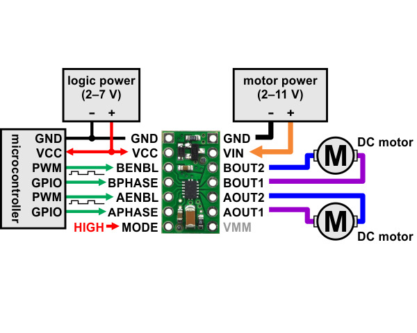 Pololu - DRV8835 Dual Motor Driver Carrier