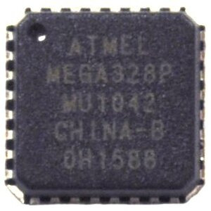 Atmel ATmega328P AVR microcontroller.
