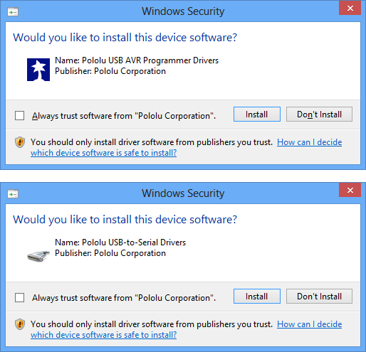 windows 10 directory for usb drivers