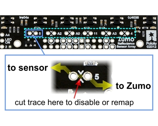 Pololu - 2.c. Adding a Zumo reflectance sensor array (optional)