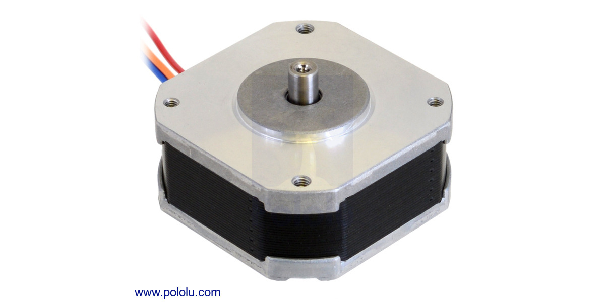 Pololu - Sanyo Pancake Motor: Bipolar, 200 Steps/Rev, 42×18.6mm, 5.4V, 1 A/Phase