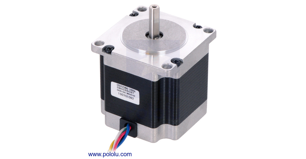 Pololu - Stepper Motor: Unipolar/Bipolar, 200 Steps/Rev, 5756mm, 7.4V, 1  A/Phase