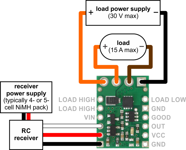 Pololu Typical Wiring Diagram For The