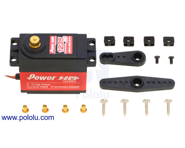 Pololu - Power HD Ultra-High-Torque, High-Voltage Digital Giant Servo ...