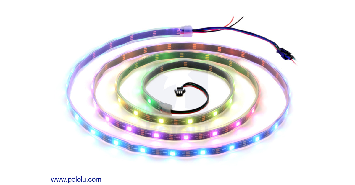 Pololu - Addressable RGB 60-LED Strip, 5V, 2m (SK6812)
