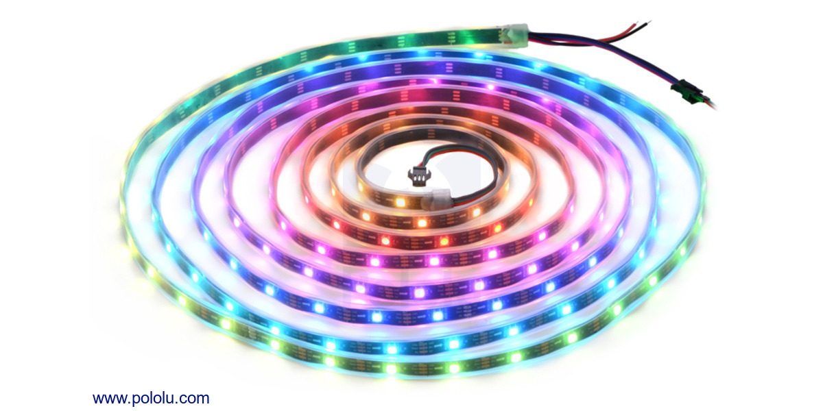 Tira de LED RGB 0.5m 72 LEDs (SK6812) Pololu 2531