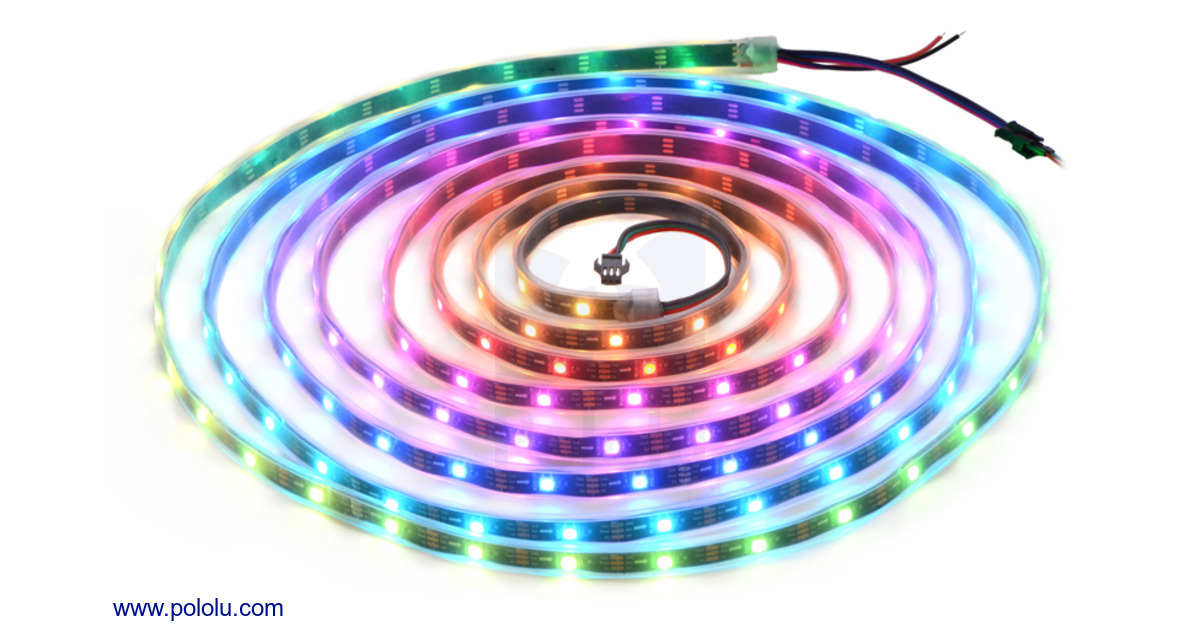Pololu - Addressable RGB 150-LED Strip, 5V, 5m (WS2812B)