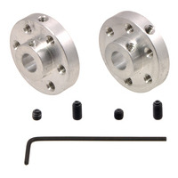 Pololu Universal Aluminum Mounting Hub for 1/4″ (6.35mm) Shaft, #4-40 Holes (2-Pack)