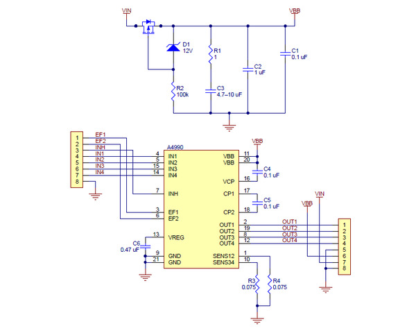 A4990 Dual Motor Driver Carrier | Buy in Australia | POLOLU-2137 ...