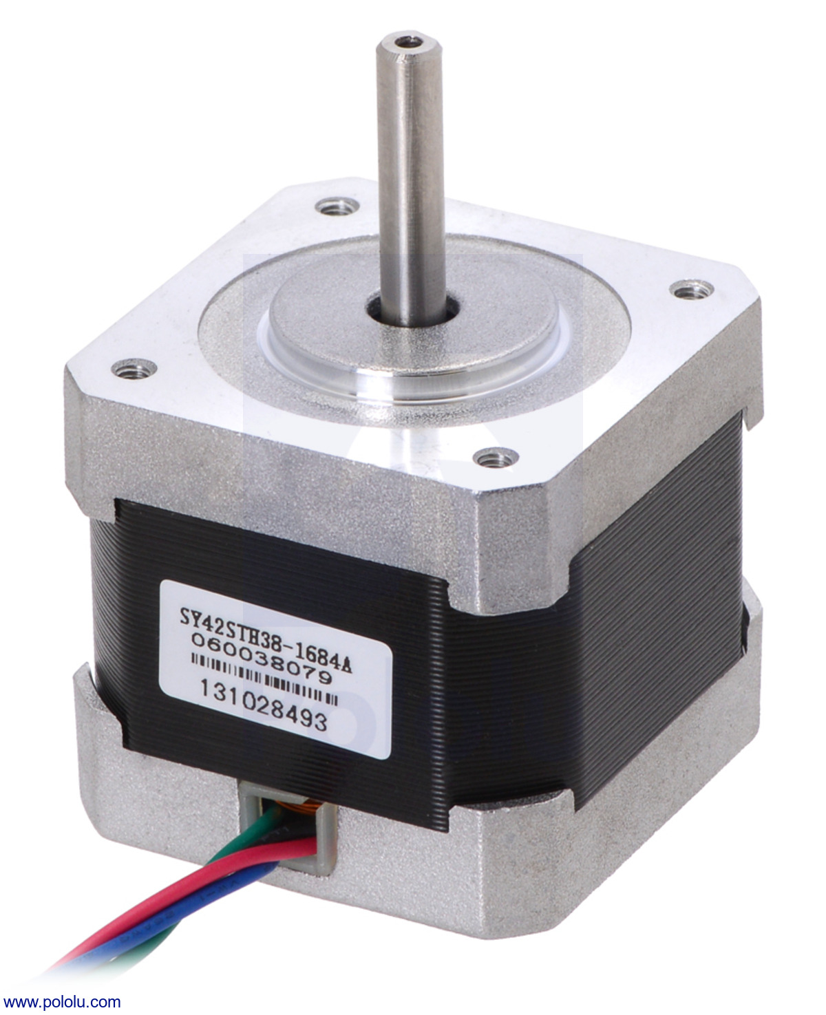 Pololu - Stepper Motor: Bipolar, 200 Steps/Rev, 42×38mm, 2.8V, 1.7 A/Phase