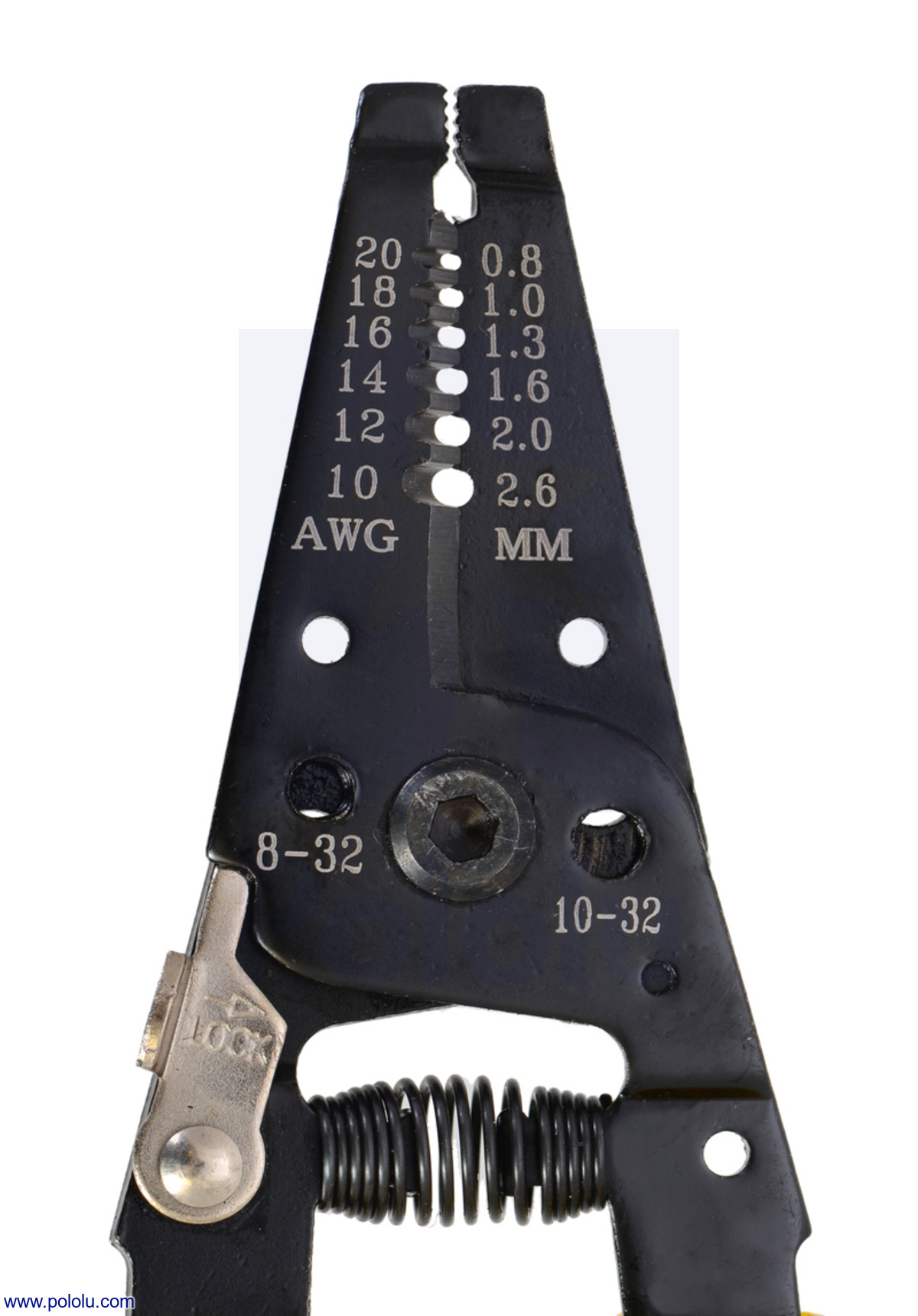 Wire Stripper and Cutter for 10-20 AWG Solid Wire and 0.8-2.6 mm Stranded Wire 