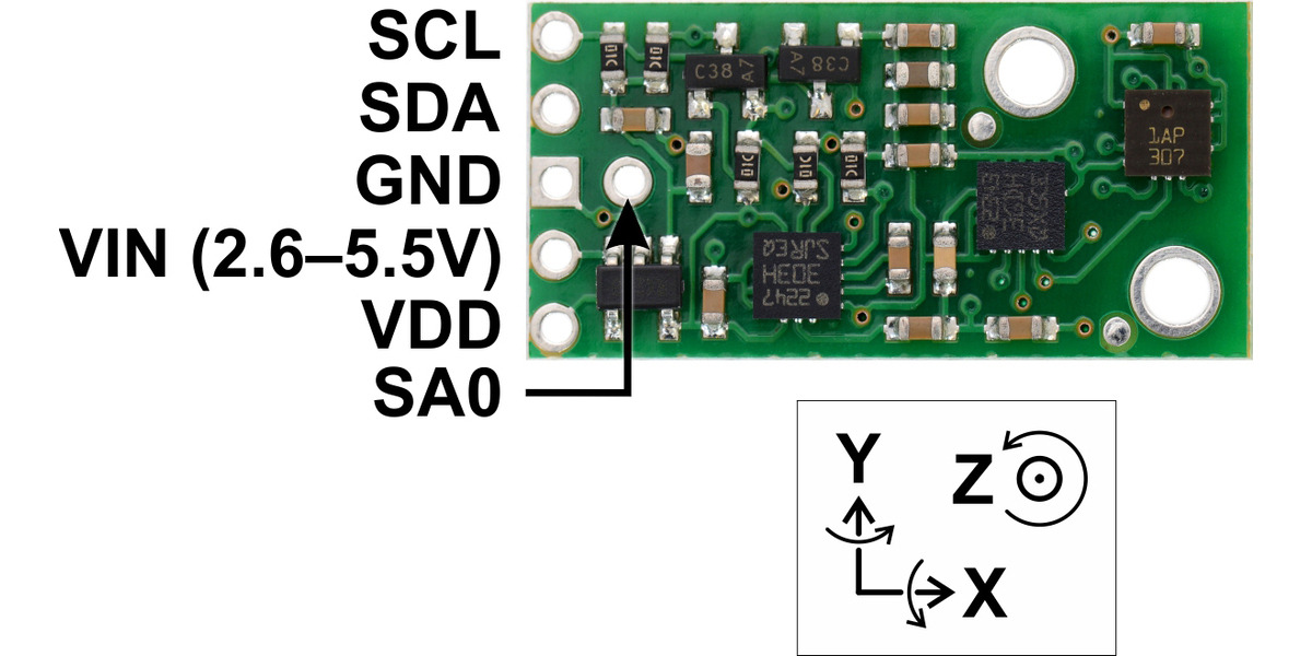 Pololu Altimu 10 V3 Gyro Accelerometer Compass And Altimeter Pinout