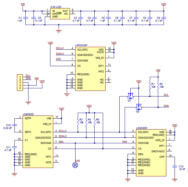 Pololu - Altimu-10 V3 Gyro, Accelerometer, Compass, And Altimeter 